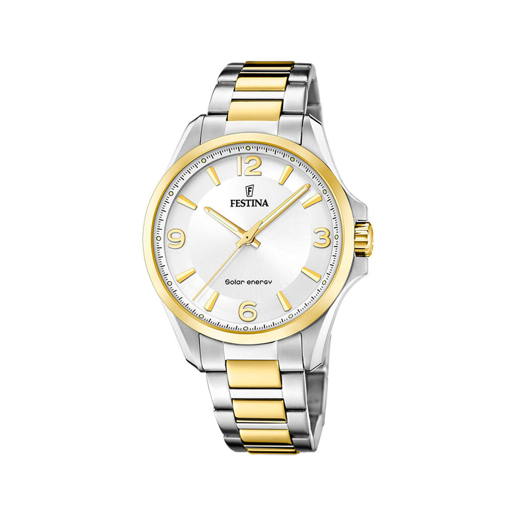 Montre Festina Solar Energy Argenté - Montres Homme | Histoire d’Or