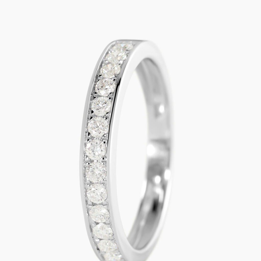 Alliance Dionysa Or Blanc Diamant - Alliances Femme | Histoire d&rsquo;Or