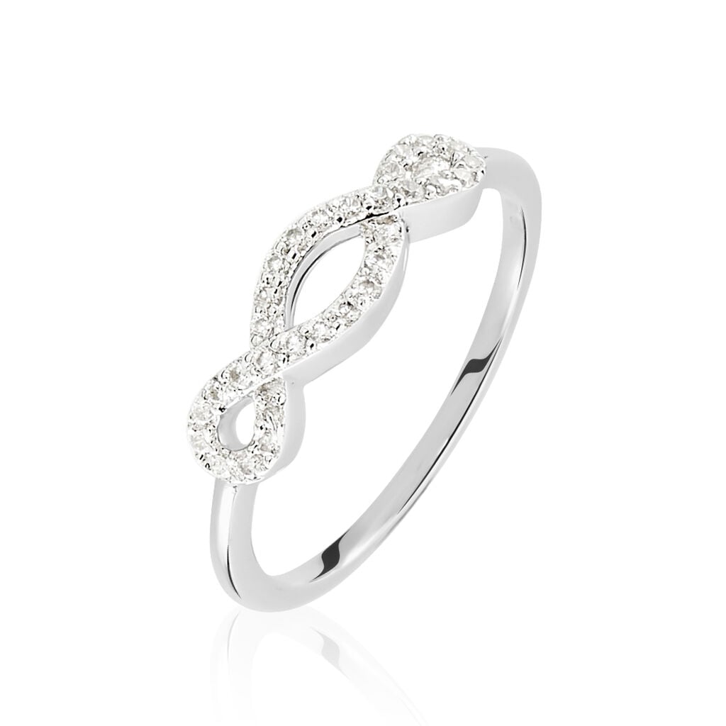 Bague Cemil Argent Blanc Oxyde De Zirconium - Bagues avec pierre Femme | Histoire d&rsquo;Or
