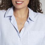 Pendentif Miyah Or Blanc Topaze - Pendentifs Femme | Histoire d&rsquo;Or