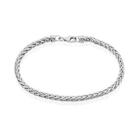 Bracelet Jany Maille Palmier Or Blanc - Bracelets chaîne Femme | Histoire d’Or