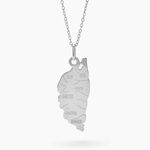 Pendentif Gaietana Corse Or Blanc - Pendentifs Famille | Histoire d&rsquo;Or