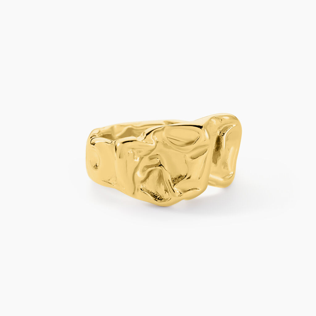 Bague Organic Acier Jaune - Bagues fantaisie Femme | Histoire d’Or