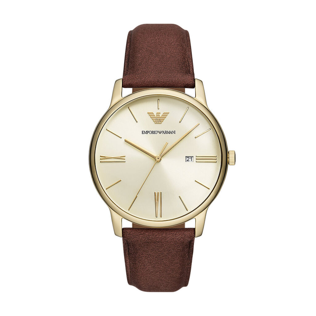 Montre Emporio Armani Dor&eacute; - Montres Homme | Histoire d&rsquo;Or