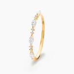 Bague Sparkle Or Jaune Oxyde De Zirconium - Bagues avec pierre Femme | Histoire d&rsquo;Or