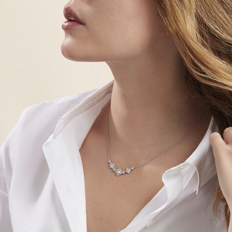 Collier Edyta Argent Blanc Oxyde De Zirconium - Colliers Femme | Histoire d’Or
