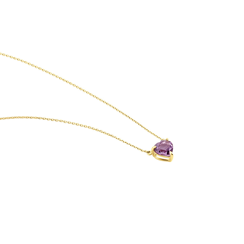 Collier Tender Love Or Jaune Améthyste - Colliers Femme | Histoire d’Or