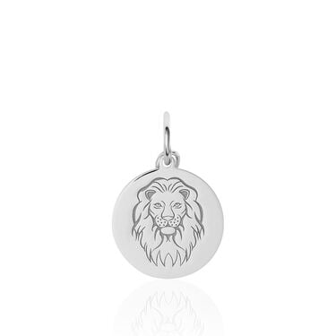 Pendentif Zodiaque Rond Argent Blanc Pendentif Zodiaque Rond Argent Blanc