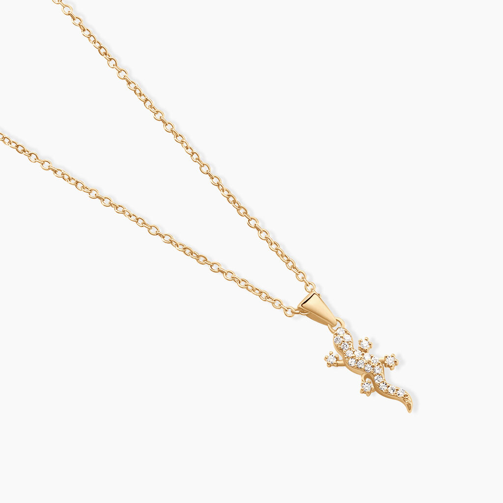 Collier Lehar Plaqu&eacute; Or Oxyde - Colliers fantaisie Femme | Histoire d&rsquo;Or