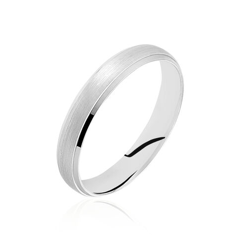 Alliance Hevan Demi Jonc Palladium Blanc - Alliances Homme | Histoire d’Or