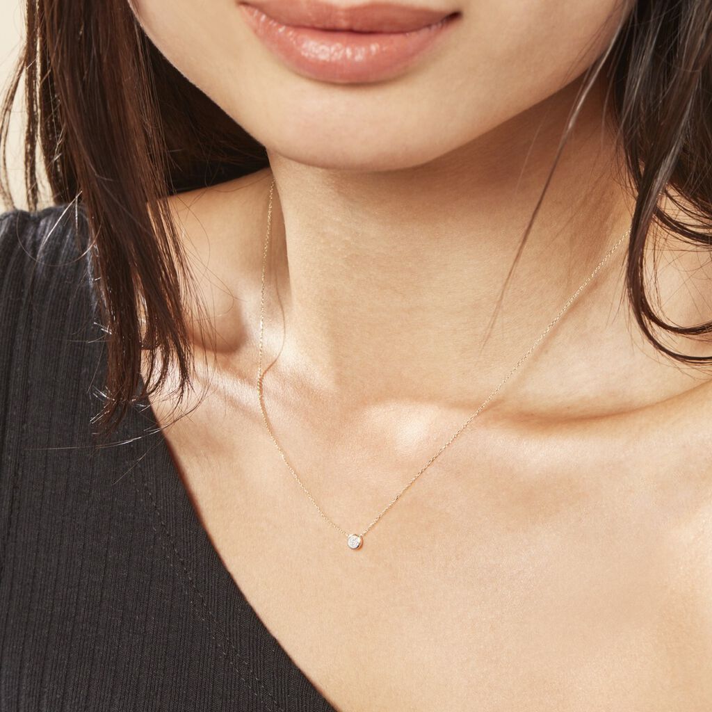 Collier Or Jaune Sofia Diamants - Colliers Femme | Histoire d’Or