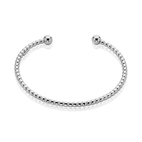 Bracelet Jonc Gania Argent Blanc - Bracelets fantaisie Femme | Histoire d’Or
