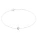 Bracelet Columbine Or Blanc Oxyde De Zirconium Blanc - Bracelets Femme | Histoire d’Or