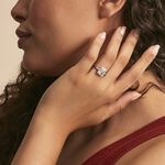 Bague Solitaire Pilar Argent Blanc Oxyde De Zirconium - Bagues solitaires Femme | Histoire d&rsquo;Or