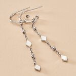 Cr&eacute;oles Fancy Argent Blanc - Boucles d'oreilles cr&eacute;oles Femme | Histoire d&rsquo;Or