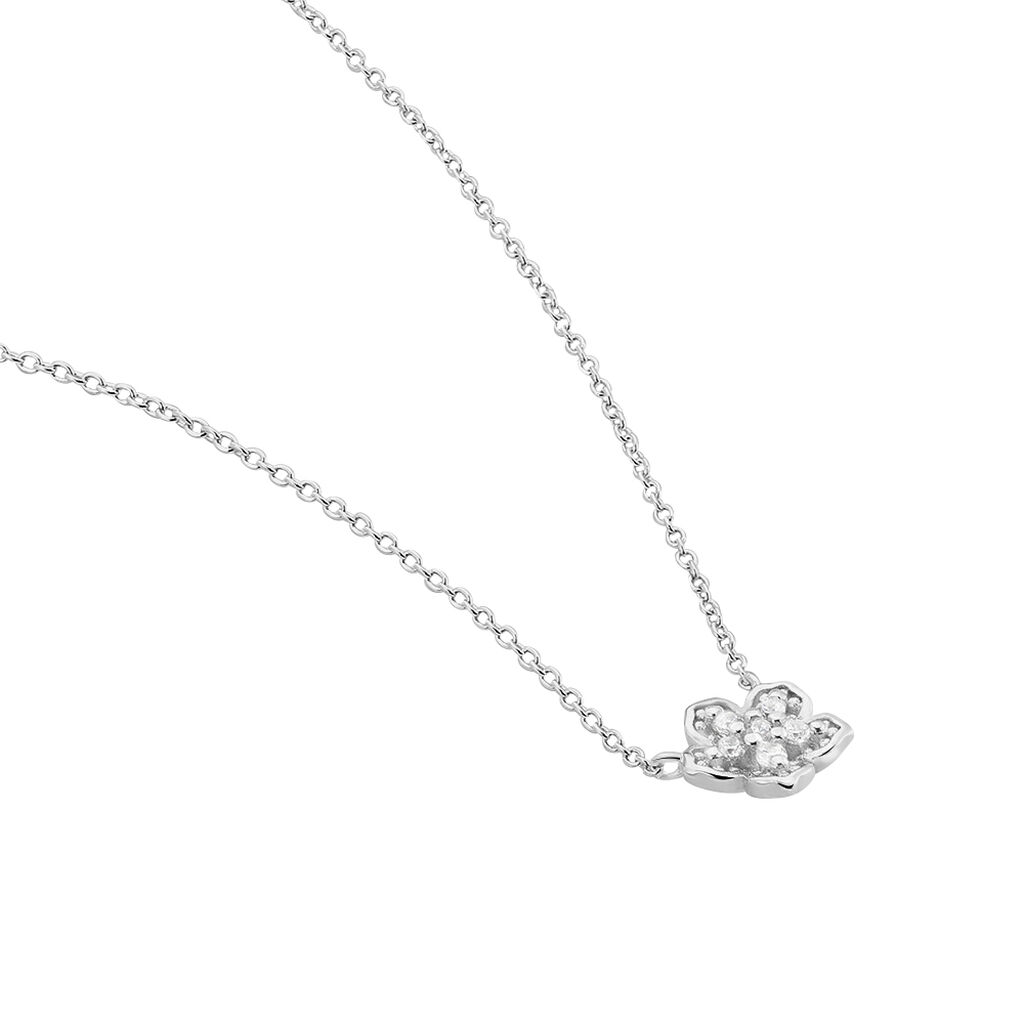 Collier Anne-charlotte Argent Blanc Oxyde De Zirconium - Colliers fantaisie Femme | Histoire d’Or