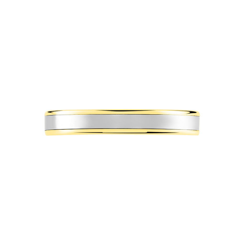 Alliance Hevan Ruban Or Bicolore - Alliances Unisex | Histoire d’Or