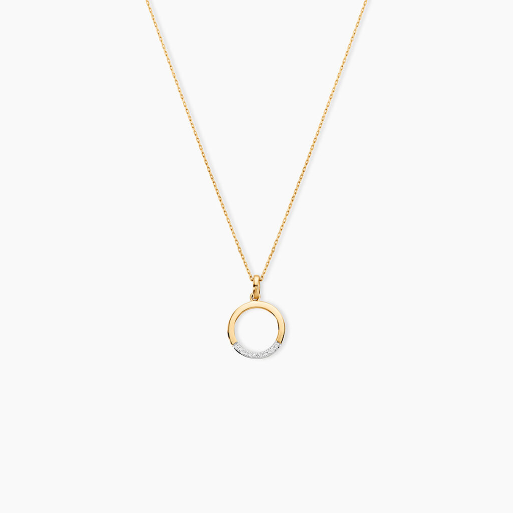 Collier Or Jaune Vahina Diamants - Colliers Femme | Histoire d&rsquo;Or