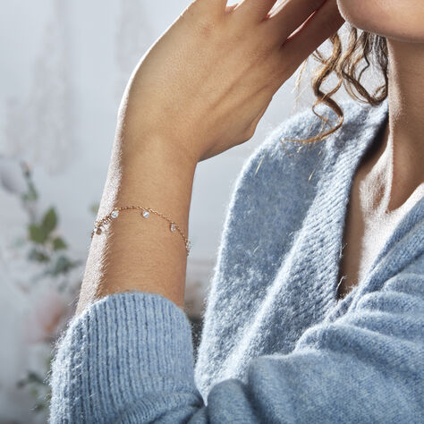 Bracelet Myosothis Plaqué Or Oxydes De Zirconium - Bracelets Femme | Histoire d’Or