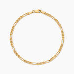 Bracelet Babur Argent Dor&eacute; A L'Or 750/1000 - Bijoux sans pierre Homme | Histoire d&rsquo;Or