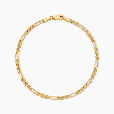 Bracelet Babur Argent Dor&eacute; A L'Or 750/1000 - Bijoux sans pierre Homme | Histoire d&rsquo;Or