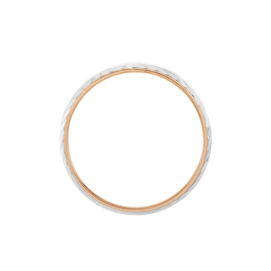 Alliance Argent Bicolore Nolan - Alliances Homme | Histoire d’Or