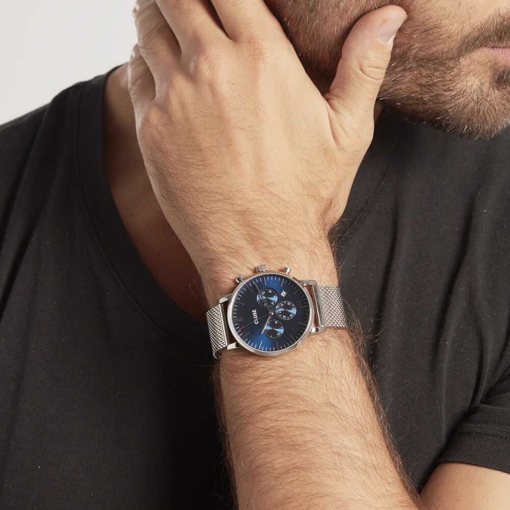 Montre cluse clearance homme bleu