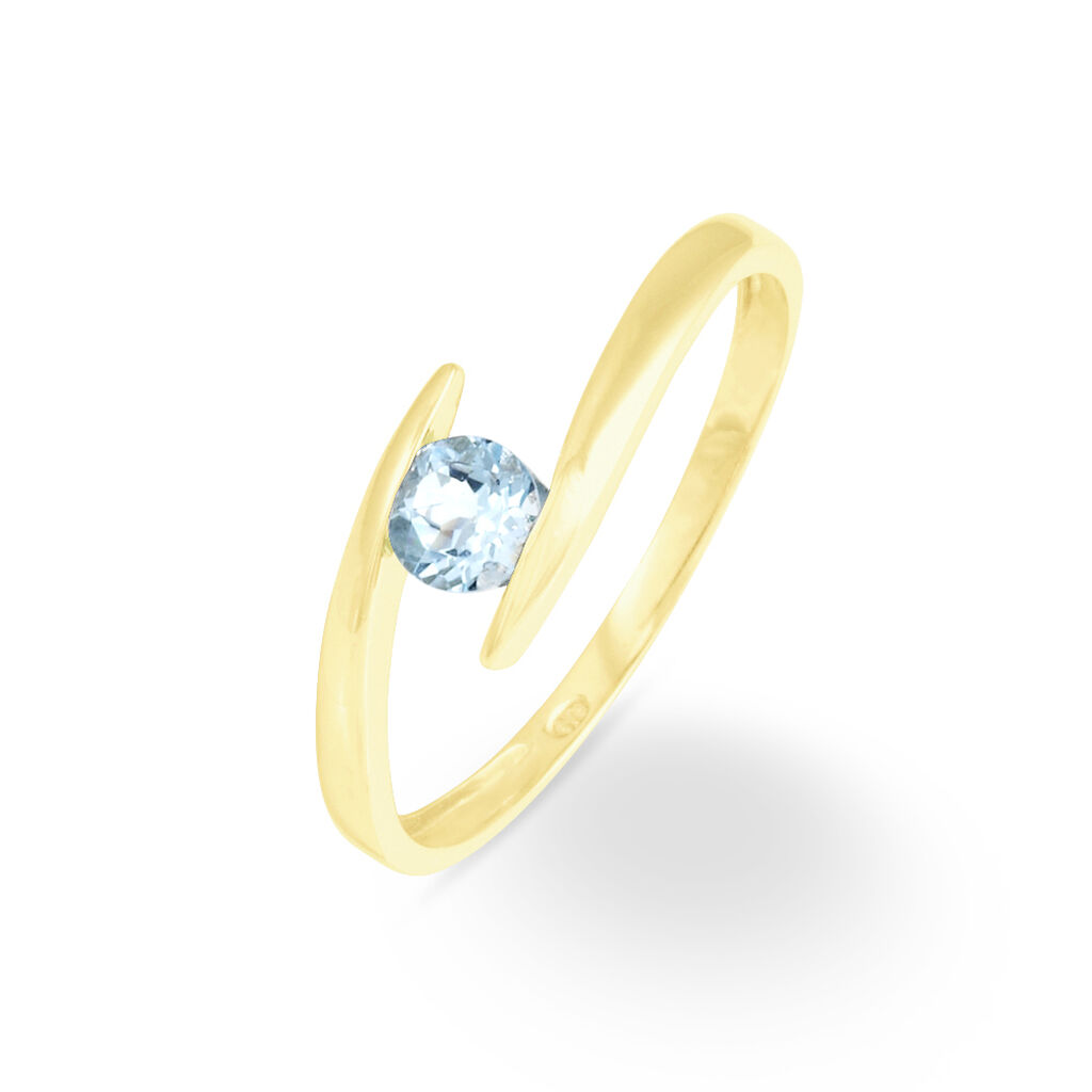 Bague Tiphaine Or Jaune Topaze - Bagues solitaires Femme | Histoire d’Or