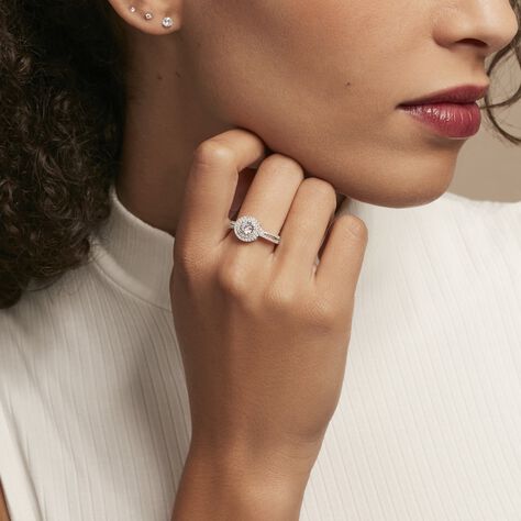 Bague Marie-felix Argent Blanc Oxyde De Zirconium - Bagues solitaires Femme | Histoire d’Or