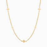 Collier Pluto Argent Dor&eacute; A L'Or 750/1000 - Bijoux sans pierre Femme | Histoire d&rsquo;Or