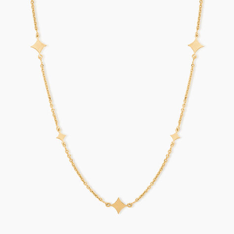 Collier Pluto Argent Dor&eacute; A L'Or 750/1000 - Bijoux sans pierre Femme | Histoire d&rsquo;Or
