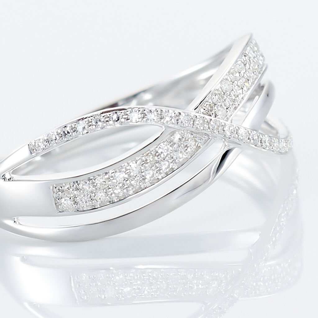 Bague Emilie Or Blanc Diamant - Bagues avec pierre Femme | Histoire d&rsquo;Or