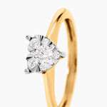 Bague Shalaine Or Jaune Diamant - Bagues avec pierre Femme | Histoire d&rsquo;Or