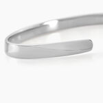 Bracelet Jonc Two Argent Blanc - Bracelets joncs Femme | Histoire d&rsquo;Or