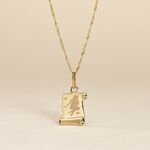 Pendentif Lamie Zodiaque Parchemin Or Jaune - Pendentifs Communion Famille | Histoire d&rsquo;Or