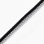 Bracelet Elio Acier Blanc - Bracelets cordon Homme | Histoire d&rsquo;Or