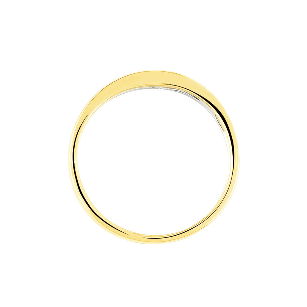 Bague Lola Or Bicolore Diamant - Bagues solitaires Femme | Histoire d’Or