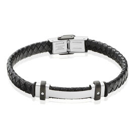 Bracelet Ludovic Acier Blanc Oxyde De Zirconium - Bracelets fantaisie Homme | Histoire d’Or