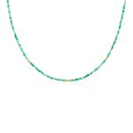 Collier Cyclades Argent Jaune Agate - Ras de cou Femme | Histoire d&rsquo;Or