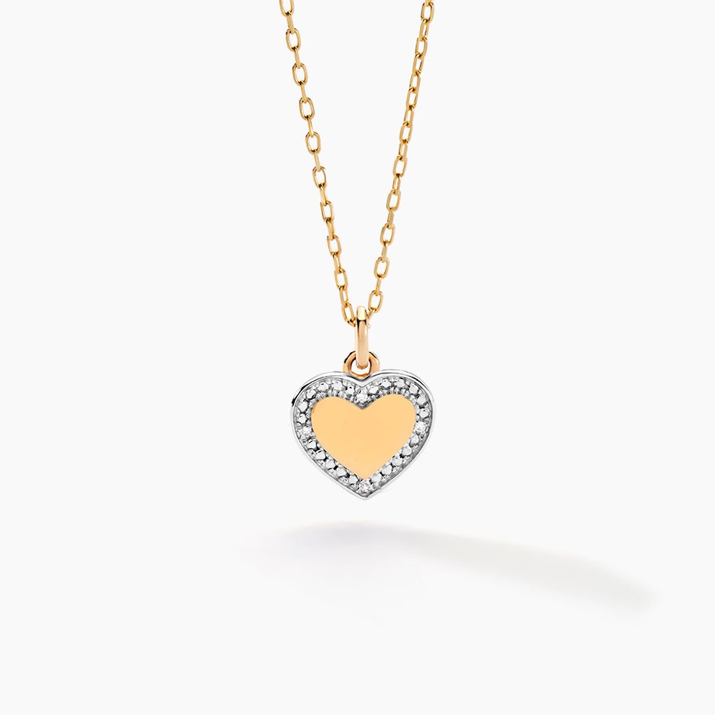 Collier Promesse Pour L'eternite Or Jaune Diamant - Colliers Naissance Femme | Histoire d&rsquo;Or