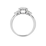 Bague Cierra Platine Blanc Diamant - Bagues solitaires Femme | Histoire d&rsquo;Or