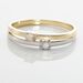 Bague Superposition Or Bicolore Diamant - Bagues avec pierre Femme | Histoire d’Or