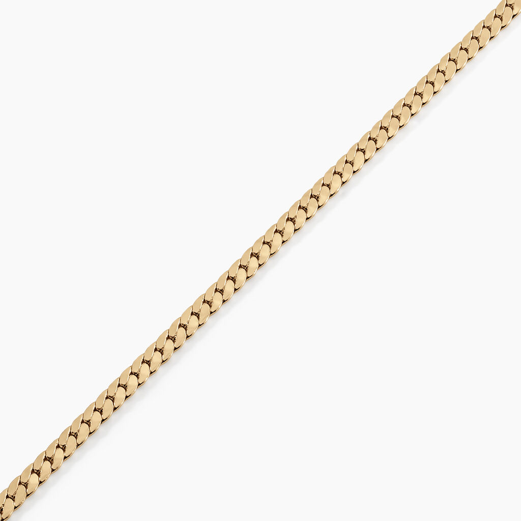 Bracelet Messaline Plaqu&eacute; Or Jaune - Bracelets cha&icirc;ne Femme | Histoire d&rsquo;Or