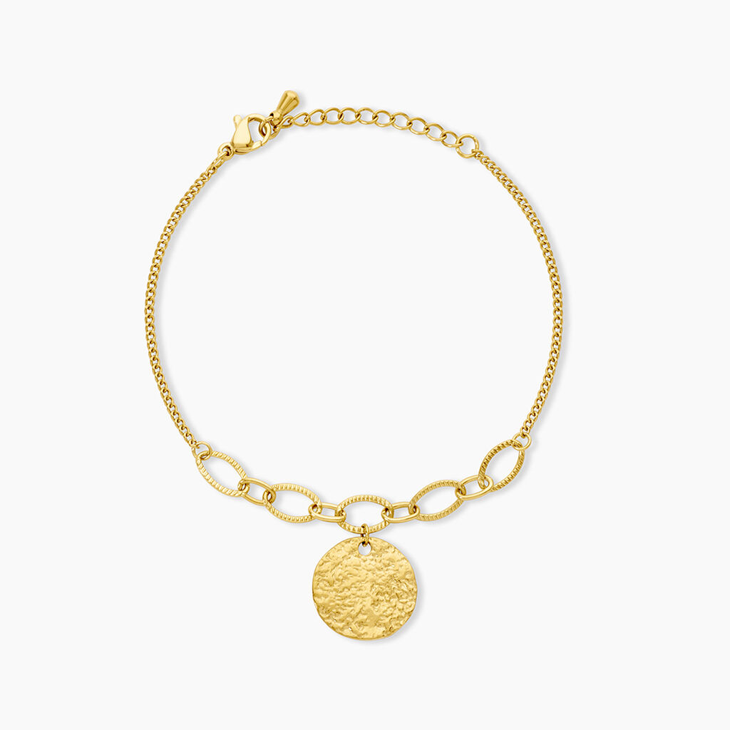 Bracelet Mila Acier Dor&eacute; - Bijoux sans pierre Femme | Histoire d&rsquo;Or