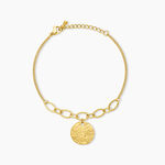Bracelet Mila Acier Dor&eacute; - Bijoux sans pierre Femme | Histoire d&rsquo;Or