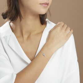 Bracelet Argent Blanc Atieno Oxyde De Zirconium - Bracelets Coeur Femme | Histoire d’Or