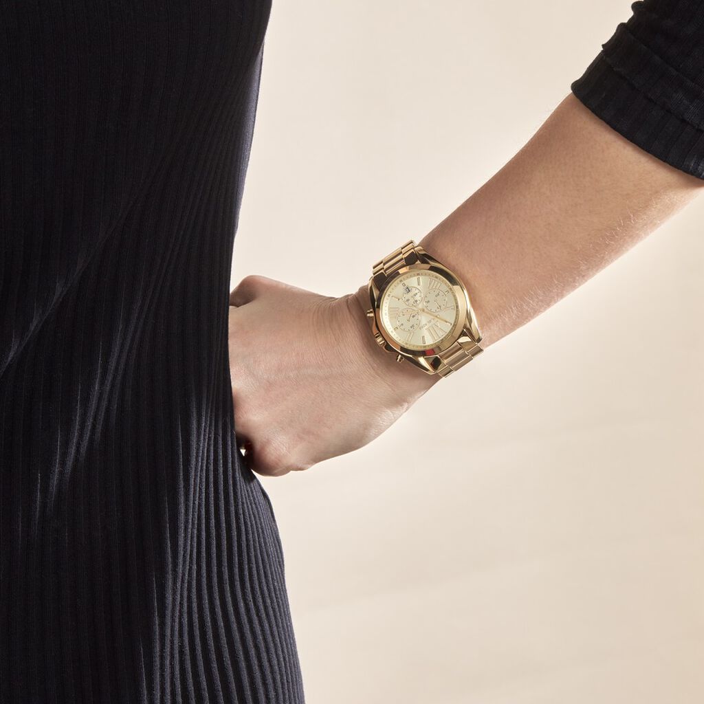 Montre Michael Kors Bradshaw Dore Champagne - Montres Femme | Histoire d’Or
