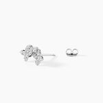 Boucles D'Oreilles Puces Sephine Argent Blanc Oxyde De Zirconium - Boucles d'oreilles fantaisie Femme | Histoire d&rsquo;Or