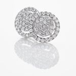 Boucles D'oreilles Puces Or Blanc Nawra Diamants Synth&eacute;tiques - Clous d'oreilles Femme | Histoire d&rsquo;Or