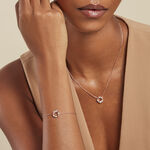 Bracelet Camelia Argent Rose Oxyde De Zirconium - Bracelets Femme | Histoire d&rsquo;Or